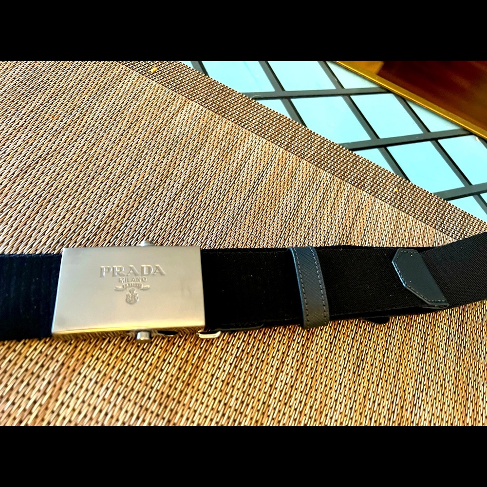 Prada Nylon web belt:  Large